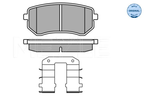 MEYLE 025 242 7614/W Brake Pad Set, disc brake