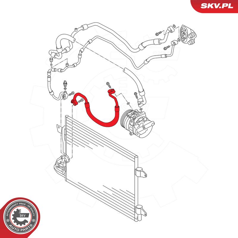 Трубопровід високого/низького тиску, кондиціонер повітря, Skv Germany 54SKV714