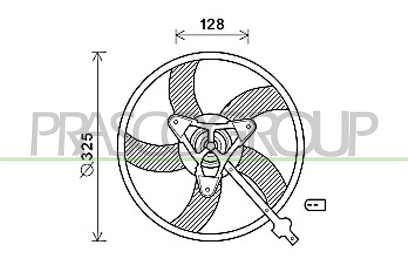 PRASCO ventilátor, motorhűtés SK324F004