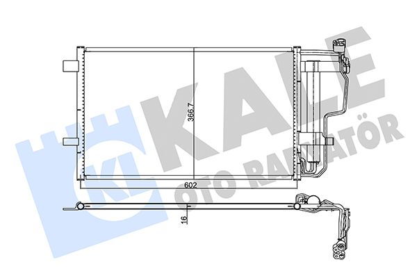 KALE MAZDA Радиатор кондиционера конденсатор Mazda 3 1.6/2.2 08-