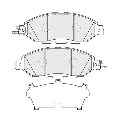 FERODO FDB4949 Brake Pad Set, disc brake