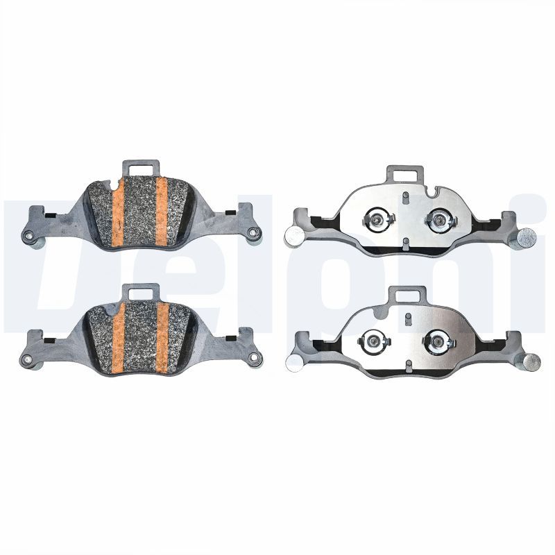 Remblokken set Voor ((EN) for electric vehicles  met een dempingskussen  met extra's), past: BMW 3 (G20, G80, G28), 3 (G21), 3 (G21, G81), 4 (G22, G82), 4 (G23, G83) 2.0-Electric 07.15-