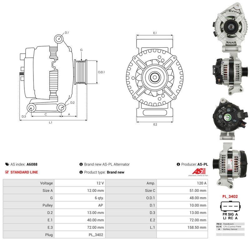 Generaator, AS-PL A6088