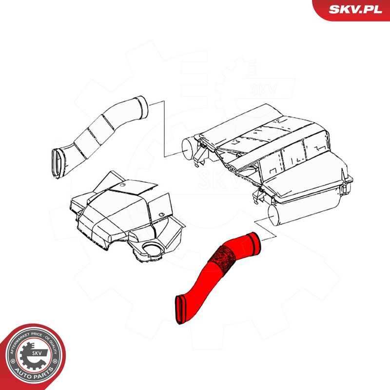 Õhutoru, õhufilter, ESEN SKV 43SKV908
