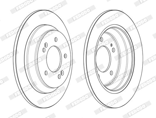 Гальмівний диск, Ferodo DDF2608C
