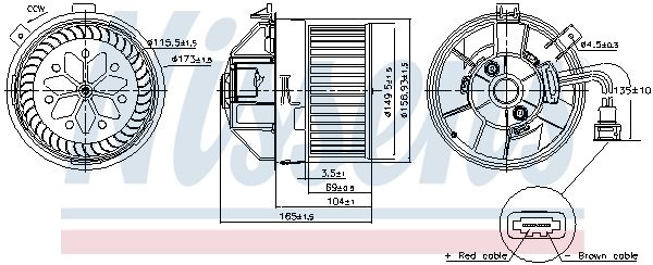 Компресор салону, Nissens 87704