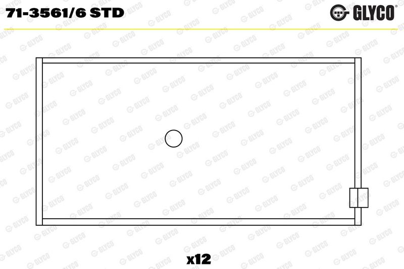 Coussinet+bielle GLYCO 71-3561/6 STD