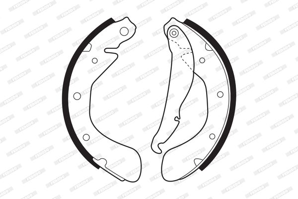 FERODO FSB334 Brake Shoe Set