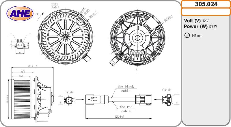 AHE 305.024 - Interior Blower