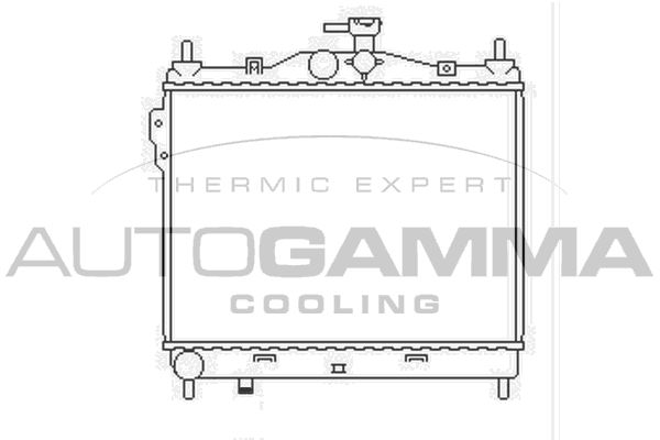 AUTOGAMMA hűtő, motorhűtés 103669