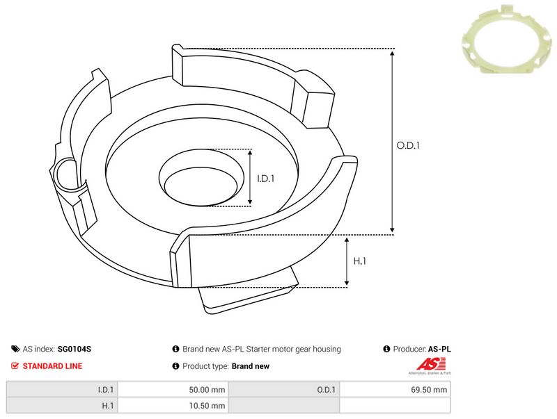 AS-PL SG0104S Repair Kit, starter