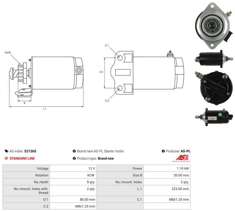 AS-PL S2126S Starter