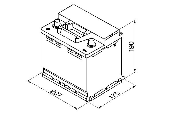 BOSCH 0 092 S30 030 Starter Battery