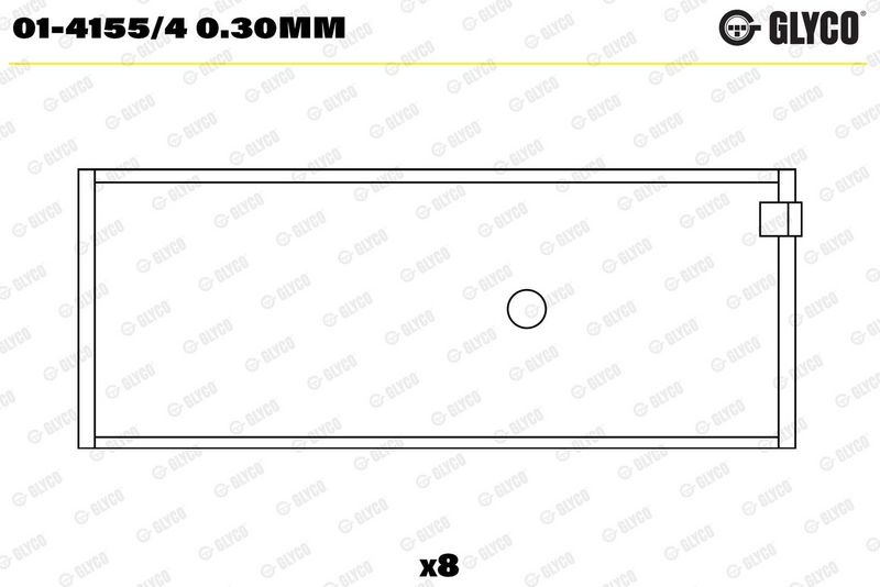 Coussinet+bielle GLYCO 01-4155/4 0.30mm