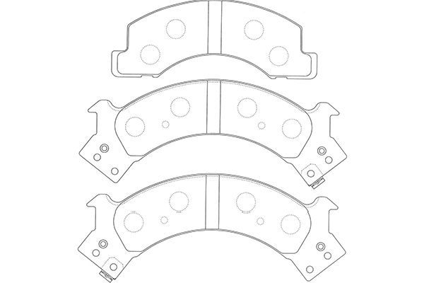 Kavo Parts Stabdžių trinkelių rinkinys, diskinis stabdys