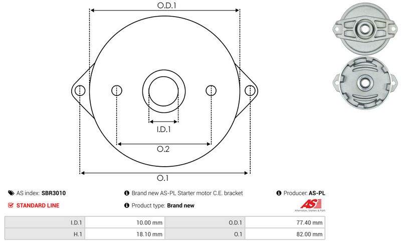 Starterikaas, Karburaator, AS-PL SBR3010