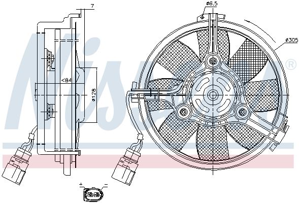 NISSENS 85742 Fan, engine cooling