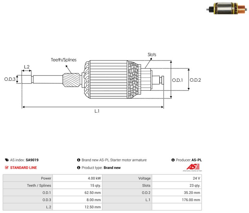 Ankur, starter, AS-PL SA9019