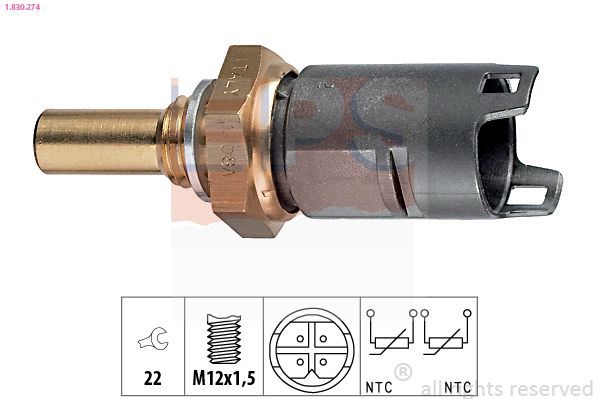 Sensor, temperatura del refrigerante