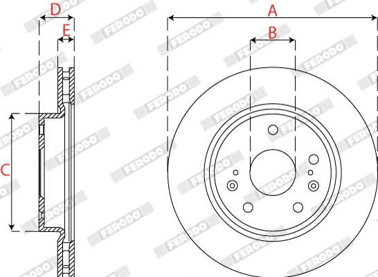 FERODO DDF2791C Brake Disc