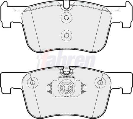 Fahren Brake Pad Set, disc brake FBP3290