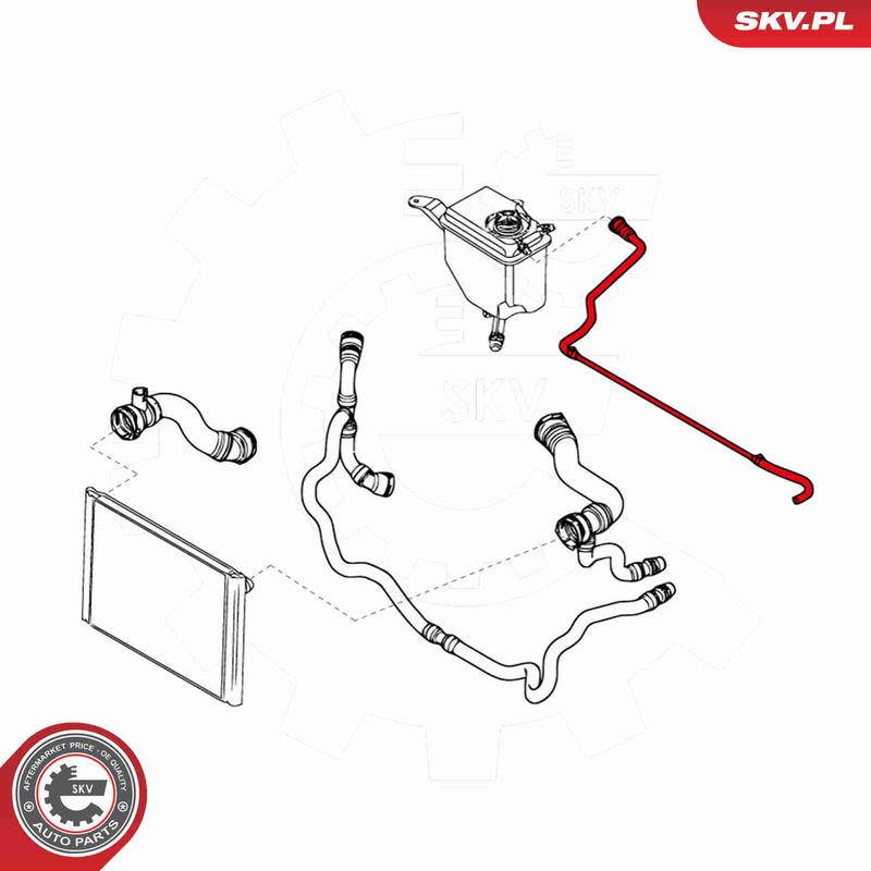 ESEN SKV 43SKV703 Radiator Hose