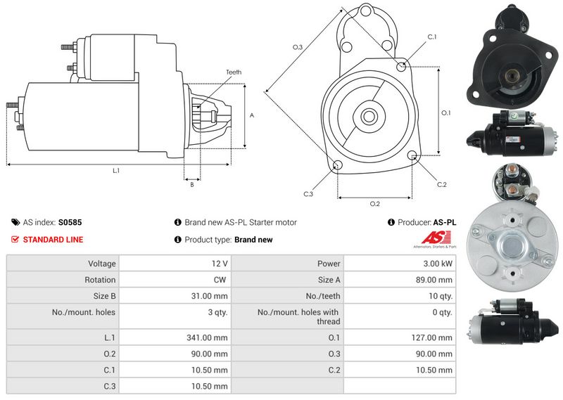 AS-PL S0585 Starter