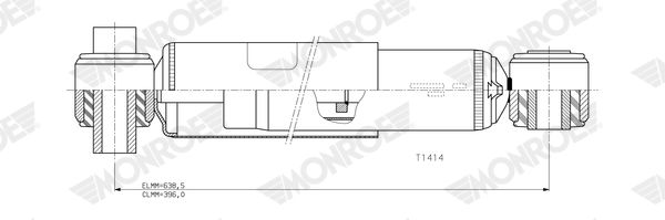 Tlumič pérování T1414