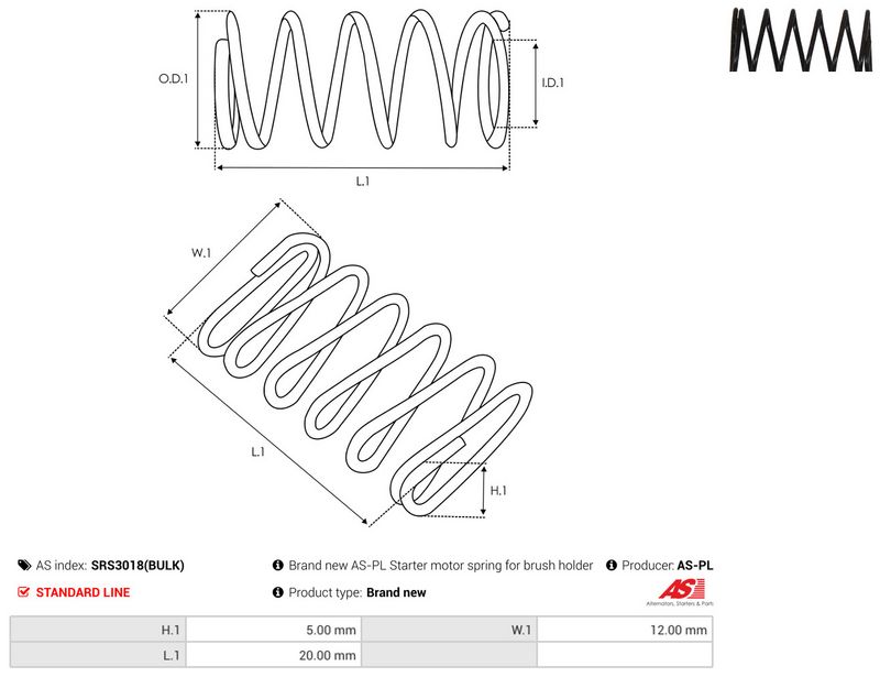 AS-PL SRS3018(BULK) Repair Kit, starter