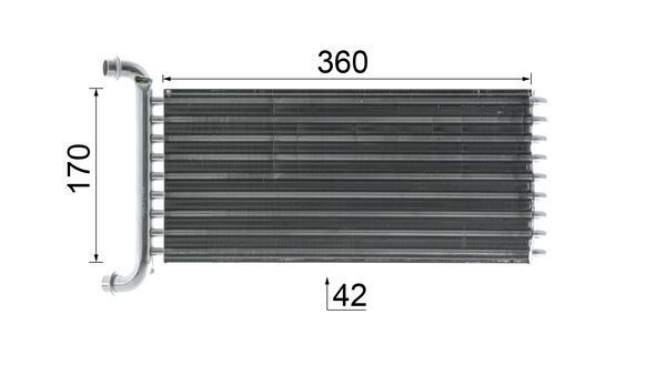 MAHLE AH 113 000P Heat Exchanger, interior heating