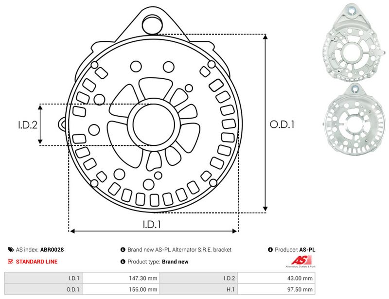 Kaitsekate, generaator, AS-PL ABR0028