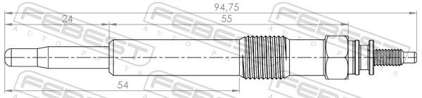 FEBEST 21642-003 Glow Plug