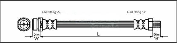 Furtun frana METZGER AUTOTEILE 4114704
