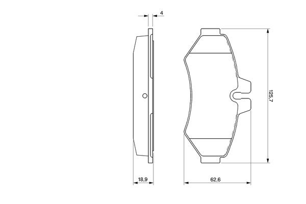 BOSCH 0 986 424 516 Brake Pad Set, disc brake