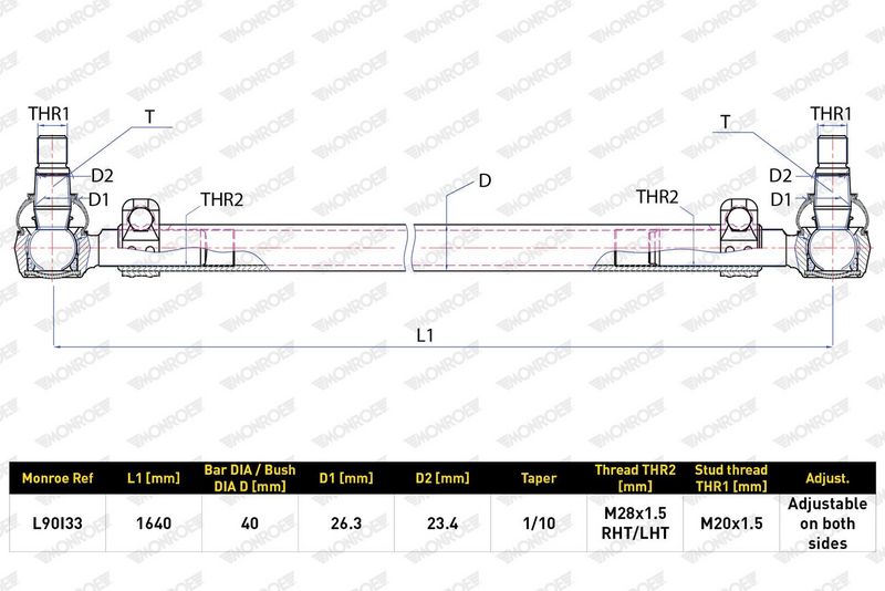 Příčné táhlo řízení L90I33