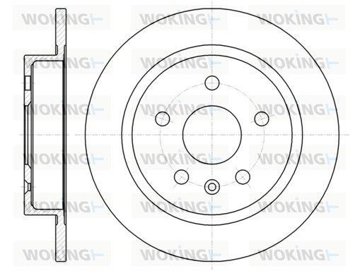 Гальмівний диск, Woking D61279.00