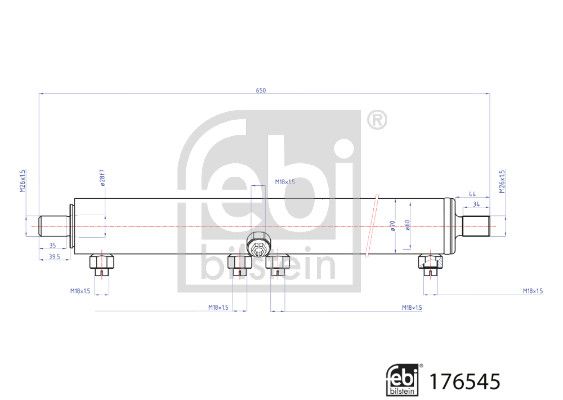 FEBI BILSTEIN 176545 Slave Cylinder, power steering