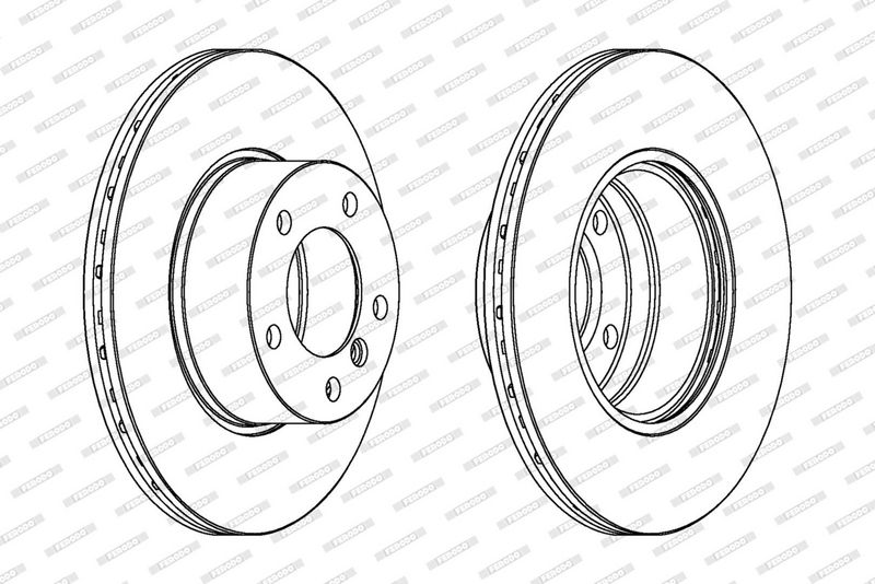 FERODO Disque de frein DDF834