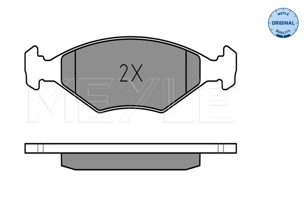 Комплект гальмівних накладок, дискове гальмо, Meyle 0252322018/W