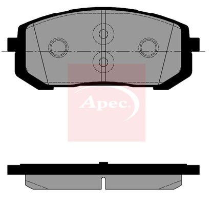 APEC Brake Pad Set, disc brake PAD2589