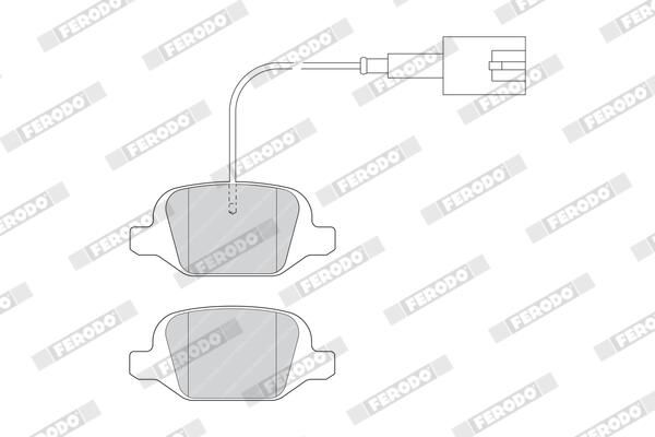 FERODO FDB4321 Brake Pad Set, disc brake