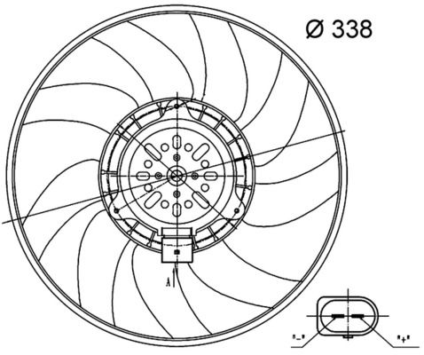 MAHLE ventilátor, motorhűtés CFF 33 000S