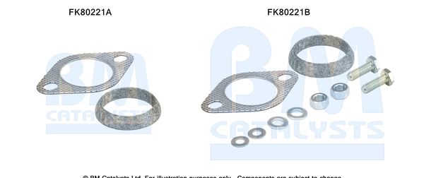 BM CATALYSTS szerelőkészlet, katalizátor FK80221