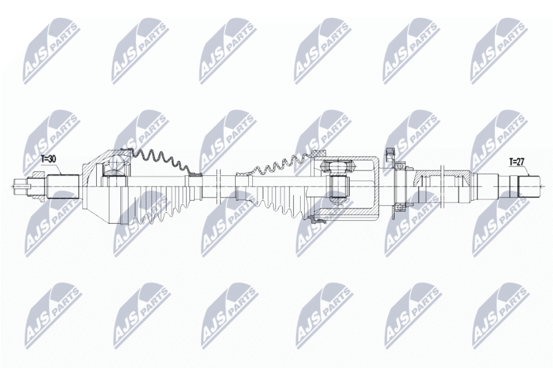 NTY hajtótengely NPW-AR-010