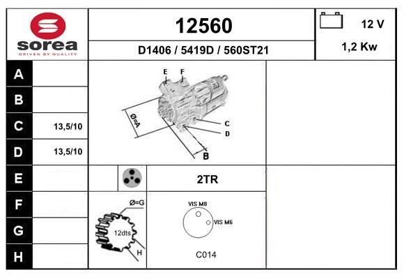 EAI 12560 Starteris
