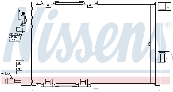 NISSENS 94384 Condenser, air conditioning