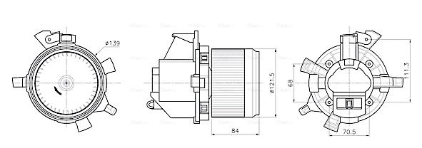 AVA QUALITY COOLING Utastér-ventilátor CN8342