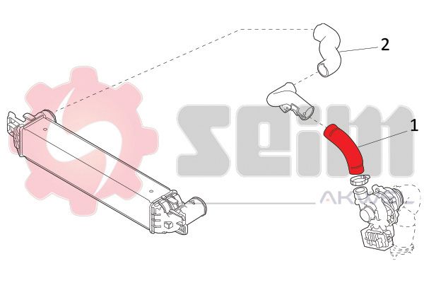 Шланг подачі наддувального повітря, Seim 981878