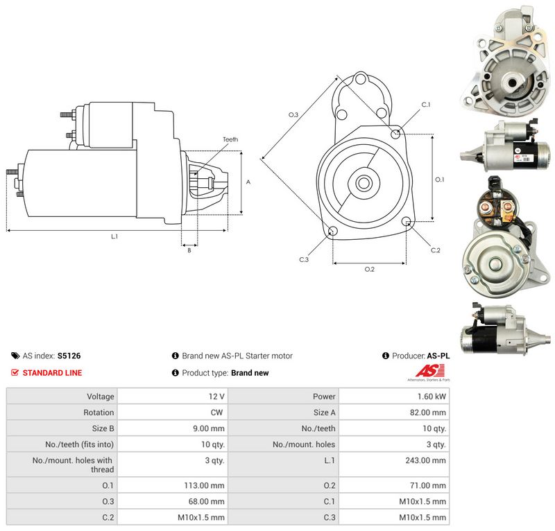 Starter, AS-PL S5126