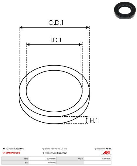 AS-PL ARS0100S Repair Set, alternator